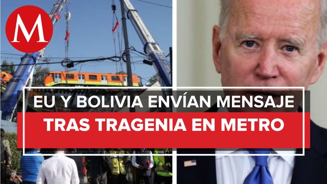 Biden y Luis Arce envían condolencias a México por desplome en L12 del Metro