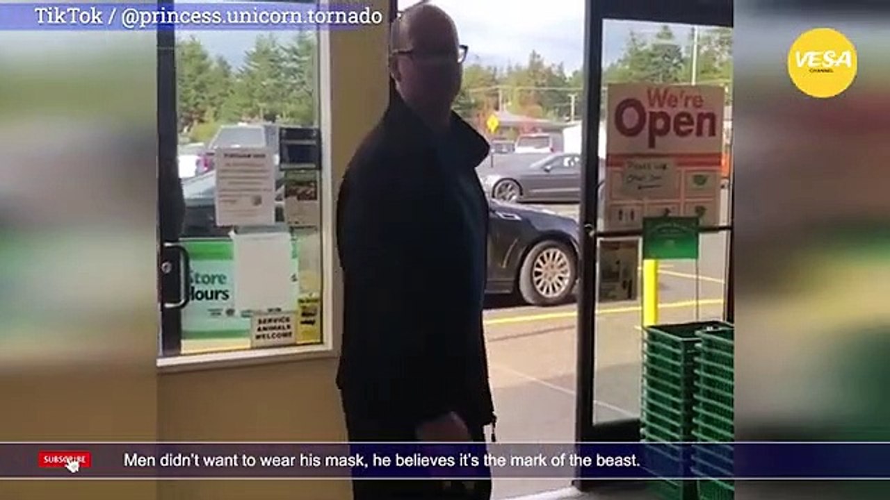 Men didnt want to wear his mask, he believes its the mark of the beast