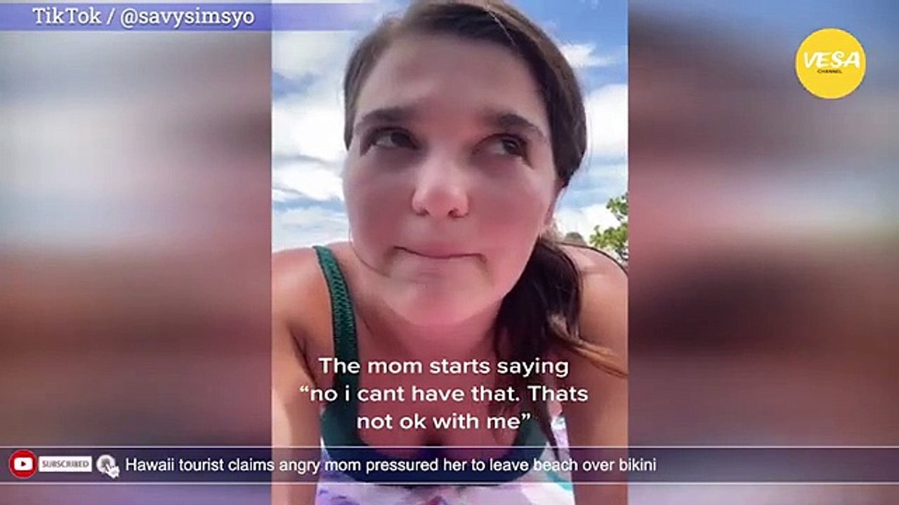 Hawaii tourist claims angry mom pressured her to leave beach over bikini