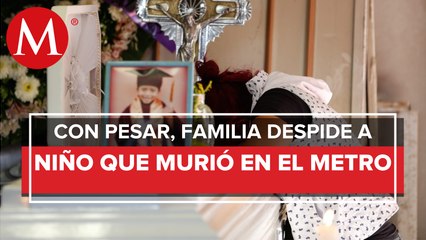 Con el corazón roto, familiares despiden a Brandon Giovanny, niño que murió tras accidente en la L12