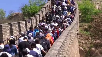 Grande Muralha da China a abarrotar