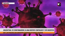 Coronavirus en Argentina: confirmaron 399 nuevas muertes y 24.086 contagios en las últimas 24 horas