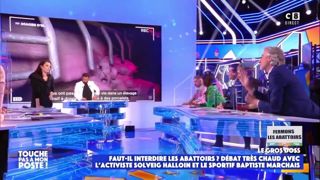 Enorme clash entre Gilles Verdez et Solveig Halloin sur les abattoirs
