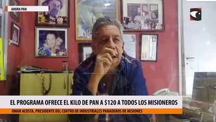 El Programa ofrece el kilo de pan a $120 a todos los misioneros