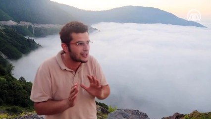 Artvin'de bulutların muhteşem dansı