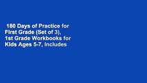 180 Days of Practice for First Grade (Set of 3), 1st Grade Workbooks for Kids Ages 5-7, Includes