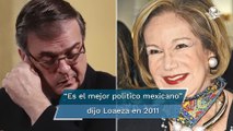 Ebrard revive video de 2011 de Guadalupe Loaeza tras criticarlo por colapso en Metro Olivos