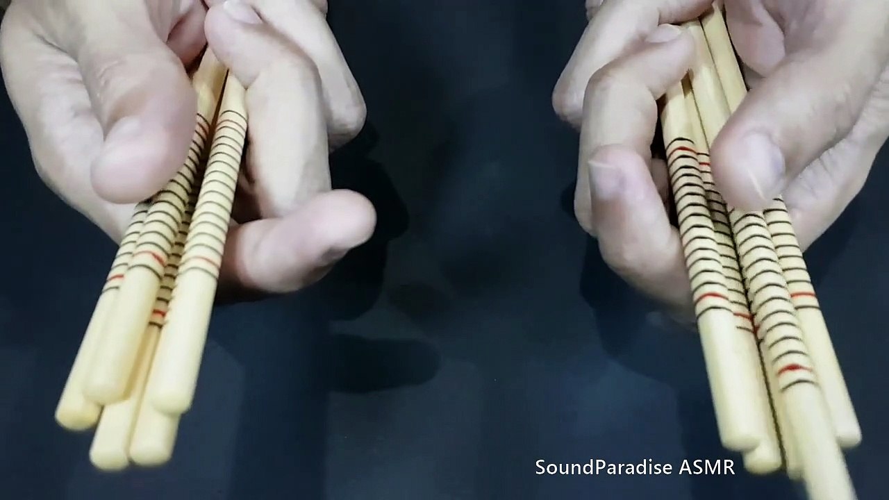 Asmr Chopsticks To Help You Relax And Sleep  Wood Sounds | Bamboo Mat | No Talking