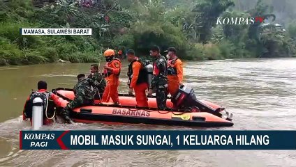 Mobil Bawa Pemudik Masuk Sungai di Mamasa, Diduga Akibat Sopir Mengantuk