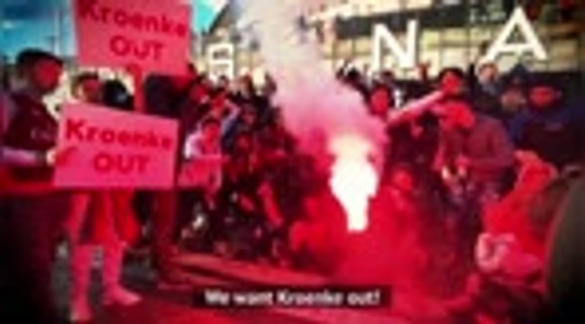 'It's time to go!' Arsenal fans protest against Stan Kroenke