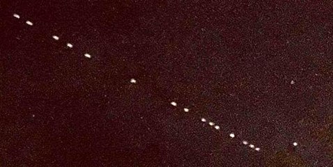 Ankara semalarında "Starlink" uyduları görüldü