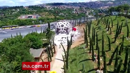 15 Temmuz Şehitleri Zafer Anıtı havadan görüntülendi