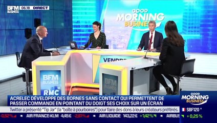 La  pépite : Acrelec développe des bornes sans contact permettant de passer commande sans toucher l'écran, par Lorraine Goumot - 07/05