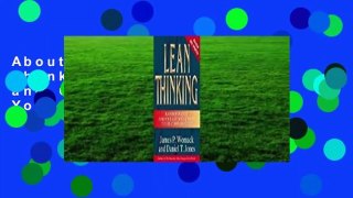 About For Books  Lean Thinking: Banish Waste and Create Wealth in Your Corporation  Review