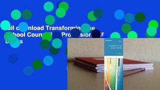full download Transforming the School Counseling Profession Pdf books