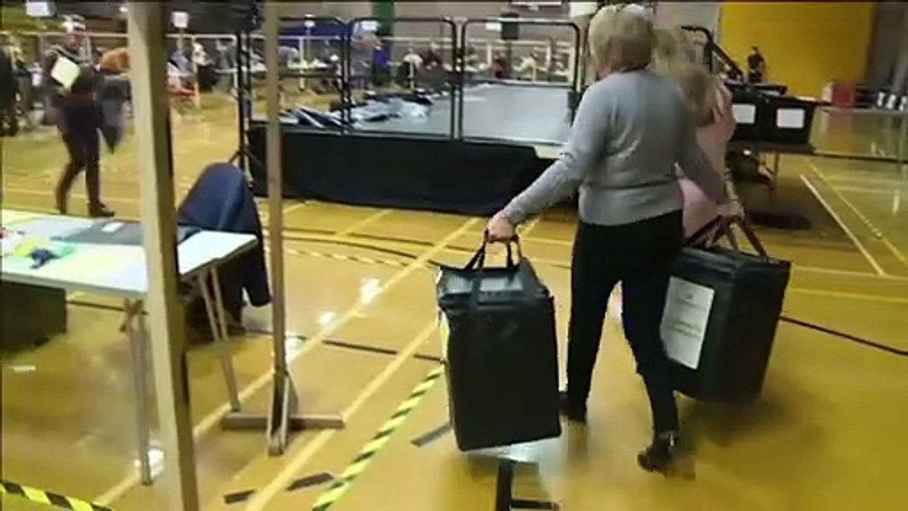 Ballots are counted in Hartlepool in historic b...