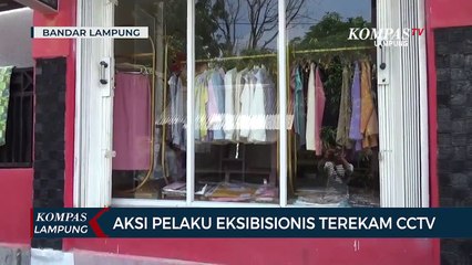 Aksi Pelaku Eksibisionis Terekam CCTV