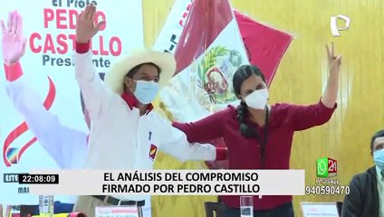 Segunda vuelta: Pedro Castillo firmó compromiso donde contradice sus propuestas
