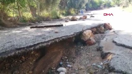 KOZAN'DA SAĞANAĞIN NEDEN OLDUĞU ZARAR, SULAR ÇEKİLİNCE ORTAYA ÇIKTI