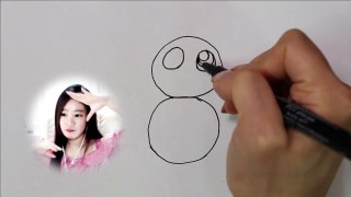 How To Draw A Honey Bee Cartoon With Number 3 - Easy Drawing