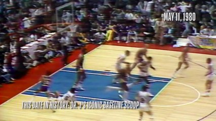 This Date in History - Julius Erving's Ultimate Baseline Scoop Move vs. Lakers