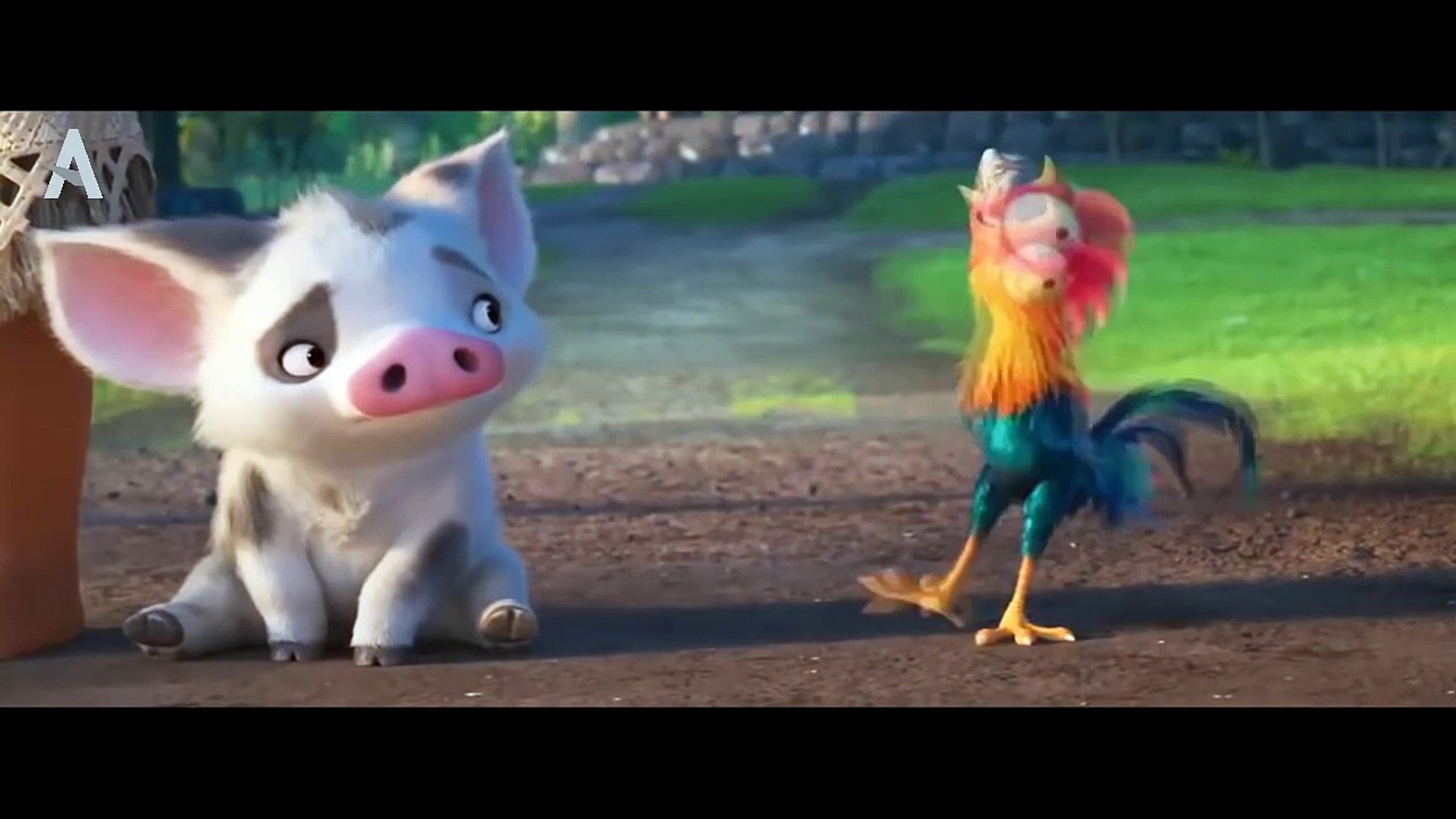 Heihei Chicken Funny Scenes Moana I Disney Animated Movie Hd