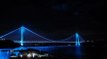 Fatih Sultan Mehmet Köprüsü ‘’Engeliler Haftası’’ nedeniyle maviye büründü
