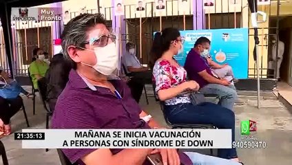 Gobierno anunció cronograma de vacunación para personas con síndrome de Down