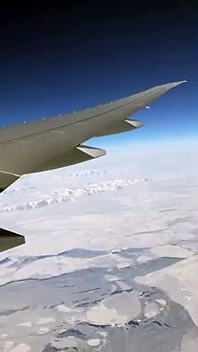Flying over Antarctic.