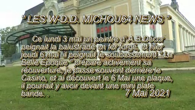 LES W-D.D. MICHOU64 NEWS - 7 MAI 2021 - PAU - AU PARC BEAUMONT LA BELLE ÉPOQUE PRÉPARE SA TERRASSE POUR SA RÉOUVERTURE DU 19 MAI