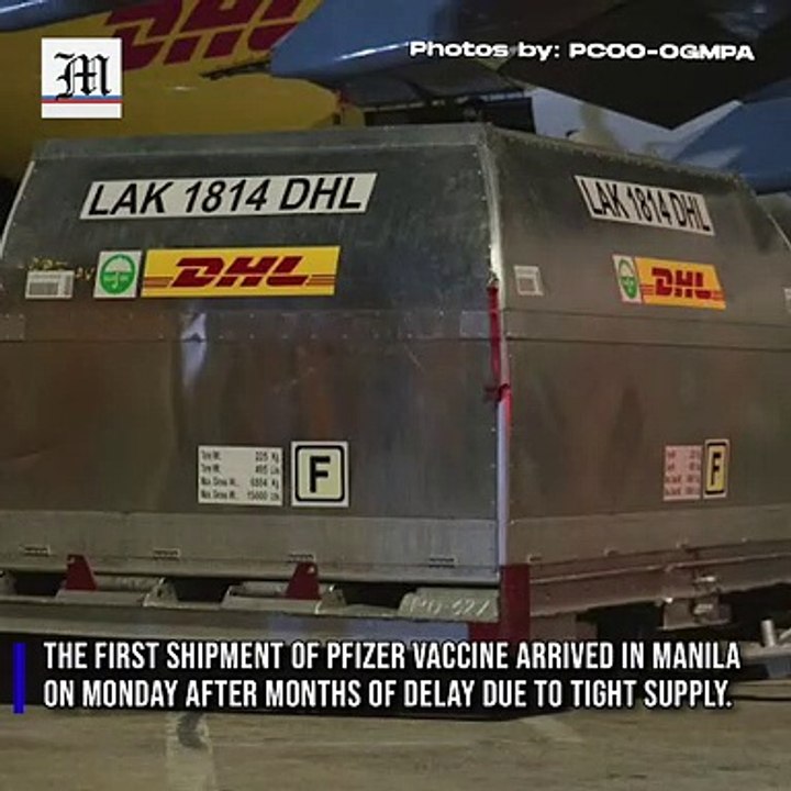 Pfizer Vaccine Arrives