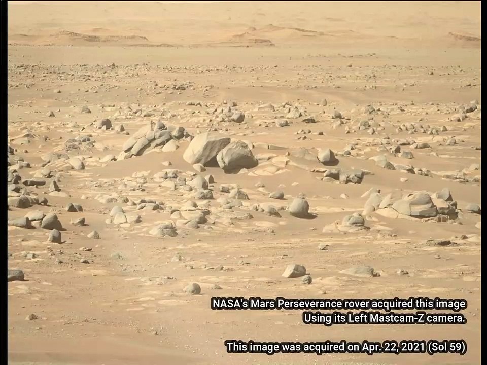 Perseverance Rover Capture Ancient Path to Mountain on Mars