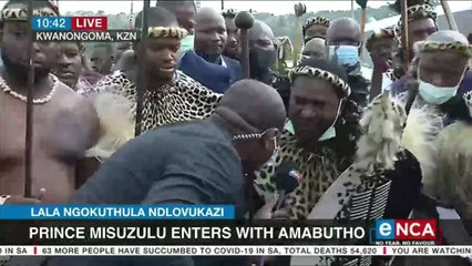 Prince Misuzulu enters Royal House with Amabutho