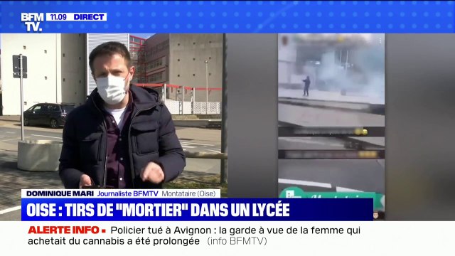 La façade et l'entrée d'un lycée visées par des tirs de mortiers dans l'Oise