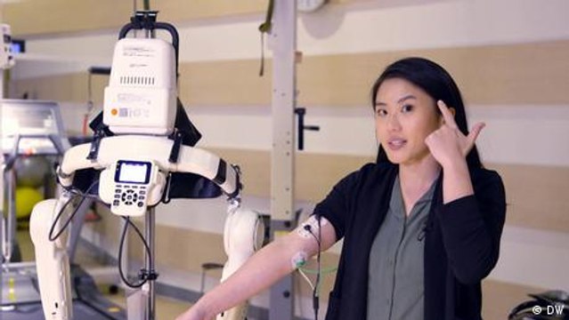 Robotics suit teaches paraplegics learn to walk again