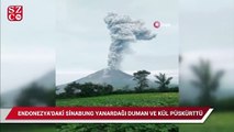Endonezya'daki Sinabung Yanardağı duman ve kül püskürttü