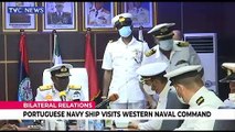 Portuguese Navy Ship visits Western Naval Command