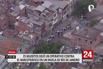 Más de 25 muertos dejó operativo contra narcotráfico en favela de Brasil