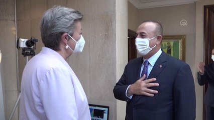 Çavuşoğlu, AB Komisyonu İçişlerinden Sorumlu AB Komiseri Johansson ile görüştü
