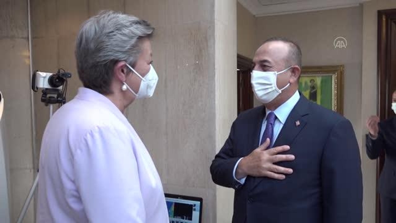 Çavuşoğlu, AB Komisyonu İçişlerinden Sorumlu AB Komiseri Johansson ile görüştü