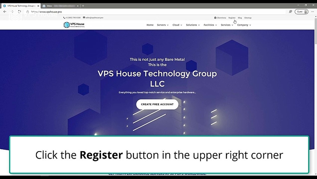 [VPS House] How to sign up an free account?