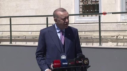Cumhurbaşkanı Erdoğan: "45 günde biz Covid döneminde sadece Yeşilköy Havalimanı'nda 1008 odalı hastaneyi yaptık tüm donanımlarıyla beraber"