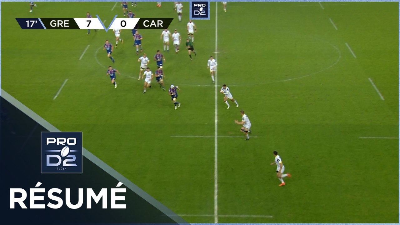 PRO D2 - Résumé FC Grenoble Rugby-US Carcassonne: 34-11 - J29 - Saison 2020/2021