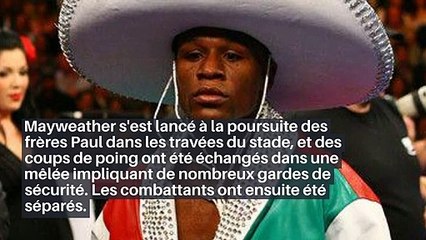 VIDEO. Une séance photo vire à la bagarre entre Mayweather et les frères Paul_IN