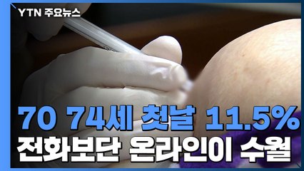 70~74살 첫날 예약률 11.5%..."피해 최소화 위해 접종해야" / YTN
