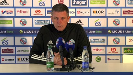 Thierry Laurey reconnaît que le Racing est moins bien dans le jeu en ce moment