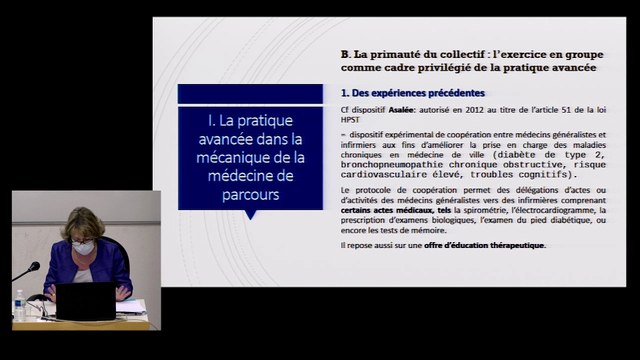 Parcours et exercice en pratique avancée , Isabelle POIROT-MAZERES, Professeur de droit public, UT1, IMH_IMH_26-03-21_Le parcours du patient_07_I_PoirotMazere