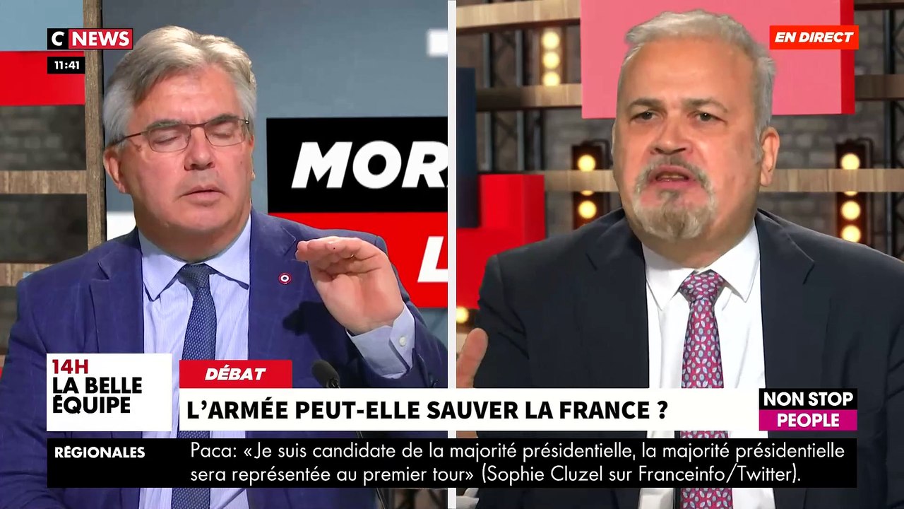 "L’armée peut-elle sauver la France ?": Revoir le débat très virulent ce matin à 10h35 dans "Morandini Live" sur CNews - VIDEO