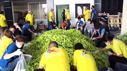 Mersin’de vatandaşa 2 günde 90 ton sebze dağıtıldı…