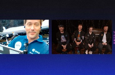 Coldplay premiered their new single, 'Higher Power', in Space.